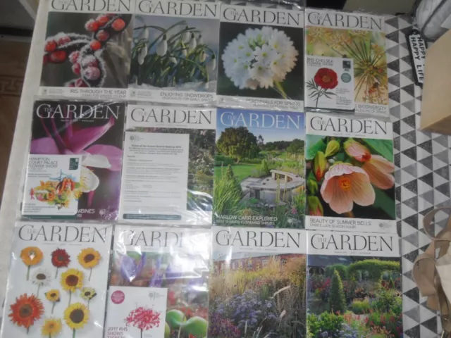 12 X RHS The Garden Magazine Bundle - Full Year 2010 - (5 NEW & SEALED) - L234