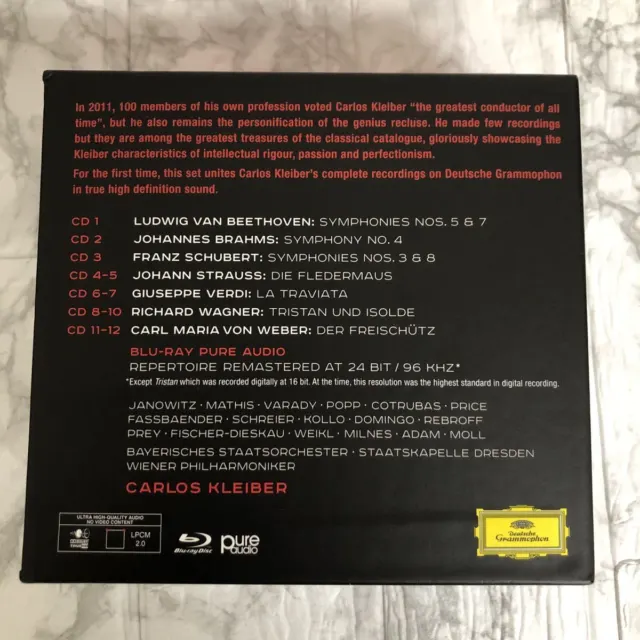 Carlos Kleiber Complete Recordings on Deutsche Grammophon 12CD+1BDA 2