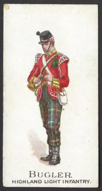 Gallaher - Types Of British Army (Green) - Bugler, Highland Light Infantry