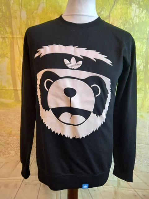 ADIDAS JEREMY SCOTT JS Felpa Panda nera. UK donna taglia XL EUR 95