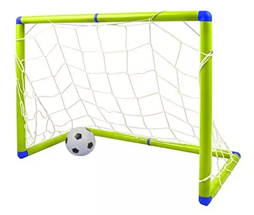 Childrens Junior Kids Football Goal Soccer Set With Ball Net & Pump 120cm x 80cm