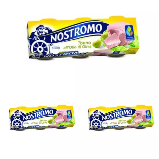 Tonno nostromo all'olio di oliva 3 confezioni da g 70 x 3