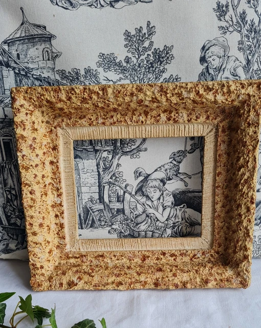 ANCIEN PETIT CADRE Bois et Photo Carmen1900 - French Antique Frame EUR