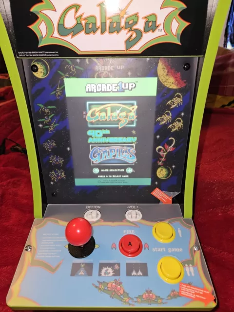 Arcade1Up 40th Anniversary GALAGA Counter-Cade Arcade Video Game Machine