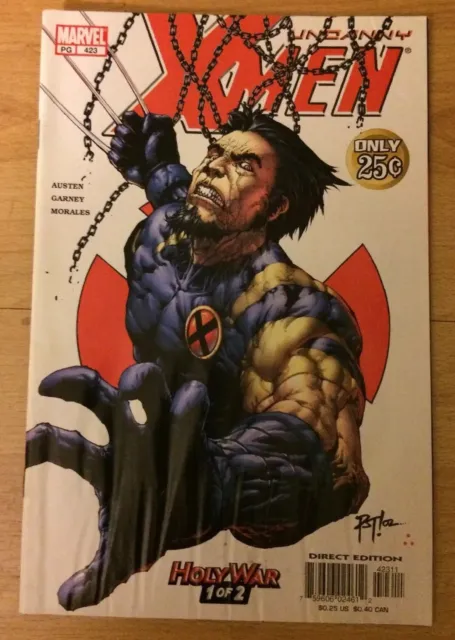 July 2003 Marvel Comics Uncanny X-Men Comic Book #423 Low Grade Reader Copy