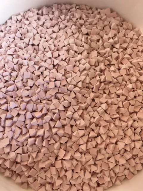 5 Lb MEDIA RUST CUTTING ABRASIVE 1/4" PYRAMID Vibratory Tumbler Tumbling