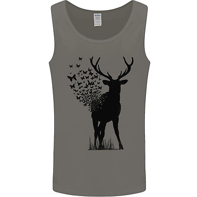 Abstract Butterfly Deer Ecology Environment Mens Vest Tank Top