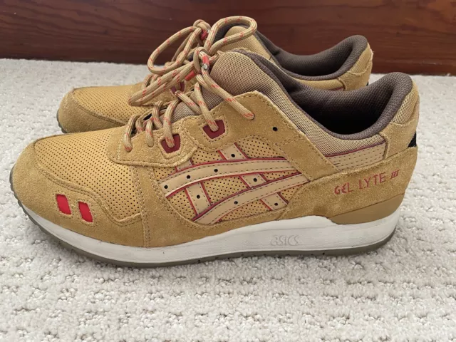 Asics Gel-Lyte III 'Honey Mustard' Sneakers Suede Mens Size 9.5