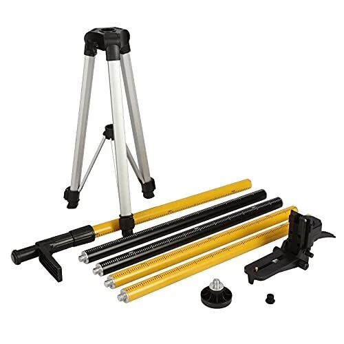 Laser Level Pole, Telescoping Support Pole 12FT/3.7M with Tripod and Mount for