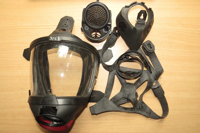 Scott Safety Vision 3 LQF Panoramic Gas Mask Respirator Size M/L EN136 CLASS 3