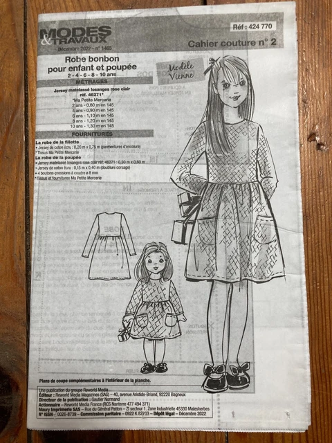 Patron De Couture Modes Et Travaux N°517627 - Pour Robe - Neuf
