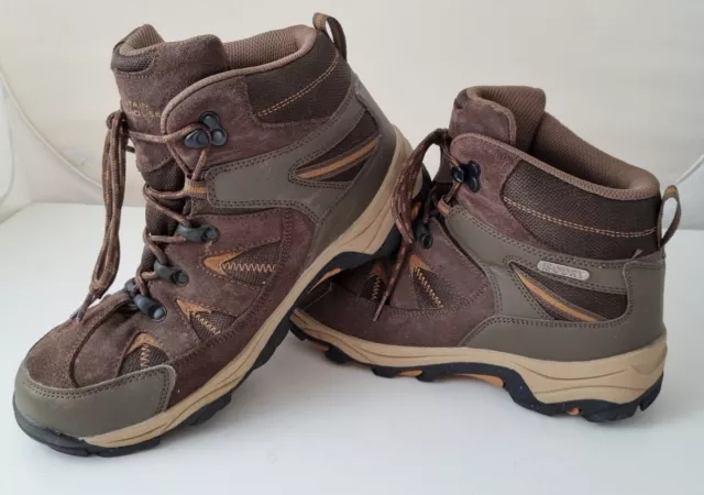 MOUNTAIN WAREHOUSE ISODRY Hiking Walking Boots Brown Mens Boys Size UK ...