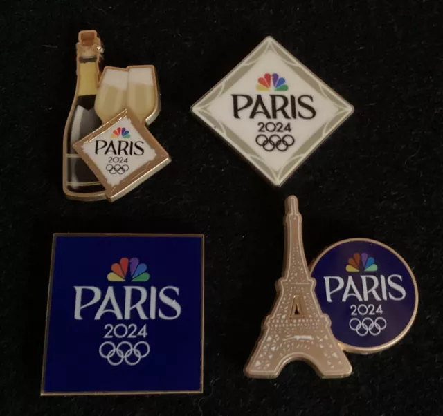 NBC 4 PINS 2025 Paris Olympic Media Collectible Pin Set 72.88 PicClick