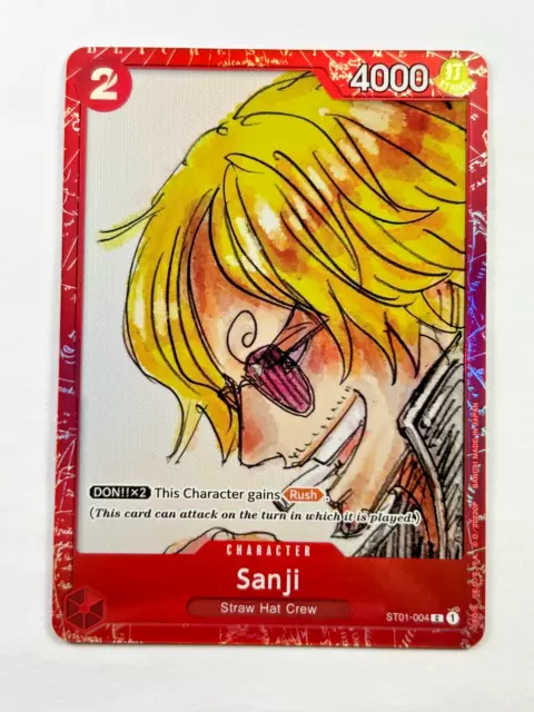 One piece Carte Sanji ST01-004 Rouge Film Premium Collection Promo PSA English