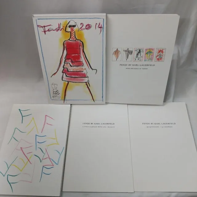 Libro de arte Fendi de Karl Lagerfeld 50 aniversario edición limitada [raro]
