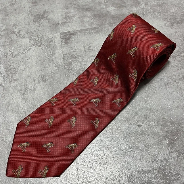 CRAVATE VERTE FONCÉ À MOTIFS 100% SOIE FOULARD CLUB NEUVE - UK