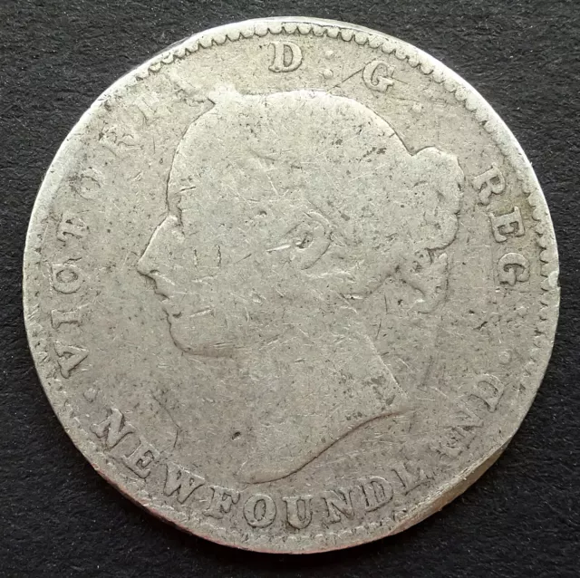 1896 Newfoundland, Canada: Queen Victoria, 10 Cents, .925 Silver, 2.36 g, KM#3