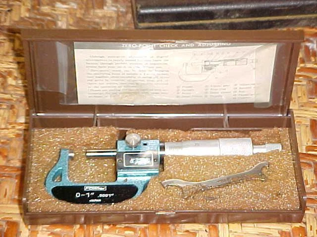 Vintage FOWLER MICROMETER RANGE GRADU 52-222-001 w Orig Box!