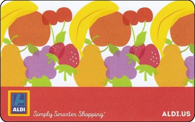 Aldi Colorful Fruit Gift Card No $ Value Collectible