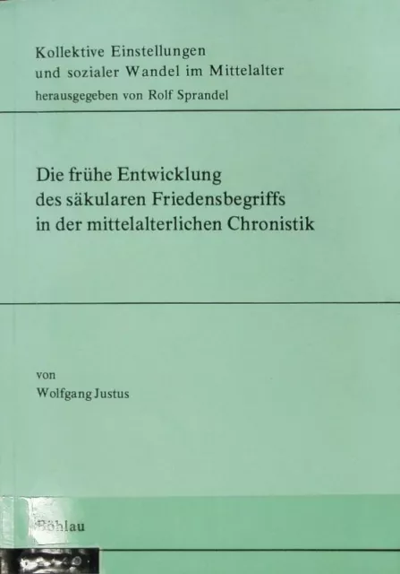 Die frühe Entwicklung des säkularen Friedensbegriffs in der mittelalterlichen Ch