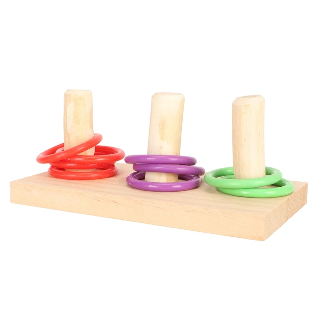 (1)Bird Toy Colorful Tabletop Toy Boredom Relief For Training