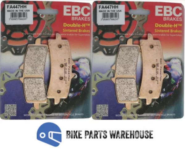 Suzuki Gsxs 1000 Abs 2015-2022 2X Ebc Hh Sintered Front Brake Pads Set 1