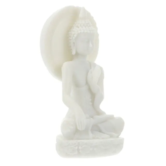 Buddha Statue Altar Figurine Collectibles Meditation Decor Crafts Sandstone
