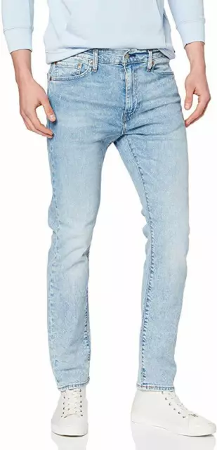 Jeans da uomo stretch originali LEVIS 510 skinny fit LEVI blu chiaro