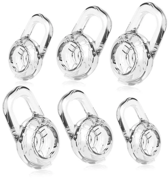 6 Clear Small Medium Large Eargels for PLANTRONICS Discovery 925 975 Wireless...