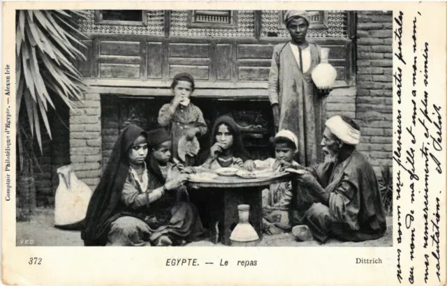 CPA AK Egypte Le repas EGYPT (823333)