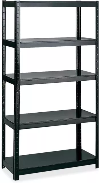 Products 5247BL Boltless Steel Shelving 36" W X 24" D X 72" H, Black