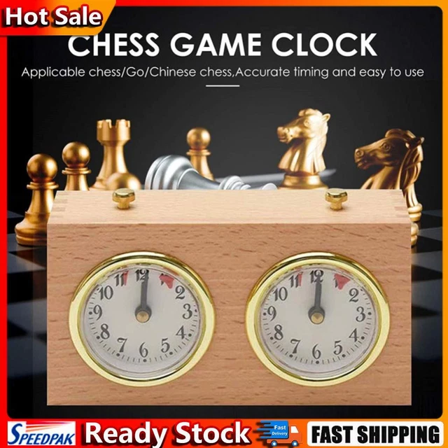 Orologio Scacchi Meccanico Con Timer - Legno E Plastica | Senza Batteria Per Tornei - Foto 8