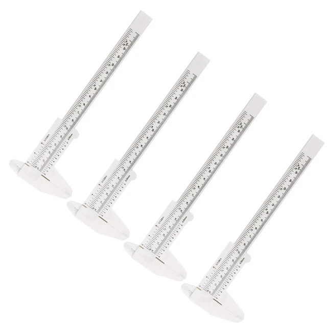 4 Pcs Mini Vernier Caliper Number Pocket Tools Vernier Scale Calipers