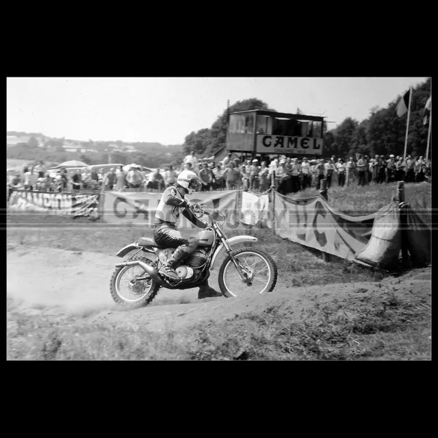 Photo M.001206 HERBERT SCHMITZ PUCH 1975 HAWKSTONE PARK MX MOTO CROSS