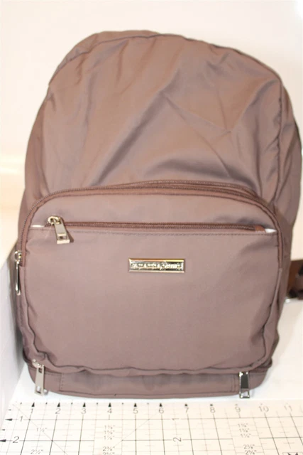 Samantha Brown NEW Brown Canvas Travel Backpack Bag 3