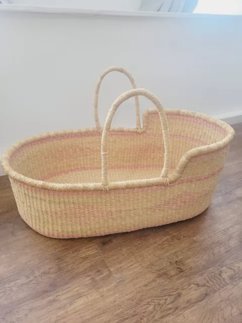 woven African Moses Basket