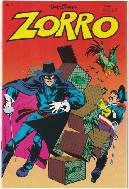 ✪ ZORRO #7, Ehapa/Disney 1980 COMICHEFT TOP Z1