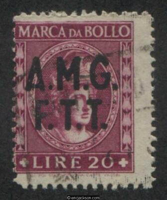 AMG Trieste Fiscal Revenue Stamp, FTT F28 used, F