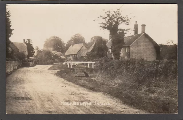 Postcard Rockbourne nr Fordingbridge New Forest Hampshire early village view RP