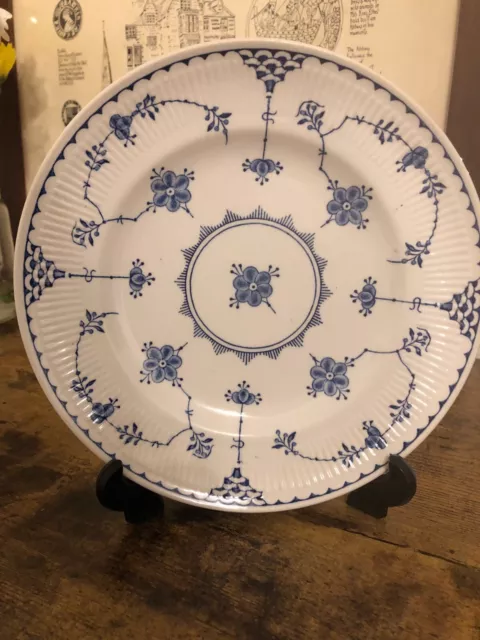 Furnivals Limited Denmark Pattern Floral Blue 8 inch Salad Plate