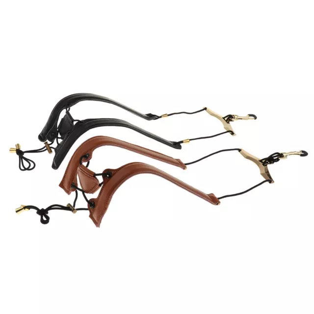 Ceinture bandoulière en cuir pour saxophone ténor alto avec boucle