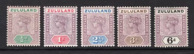 M20552 South African States ~ Zululand 1894 SG20/4 - 1894 Definitives to 6d