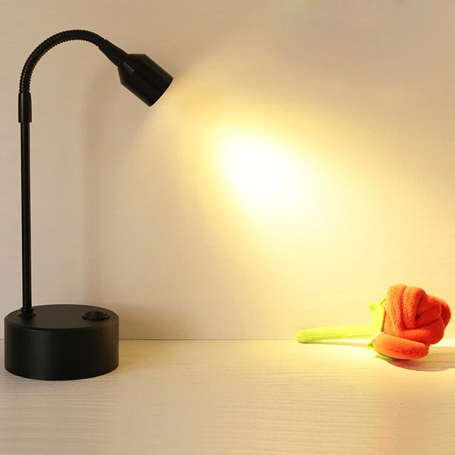 Led Lighted Button LED POLE LIGHT Battery-Power Reading Lamp Button Spotlight Cabinet ...