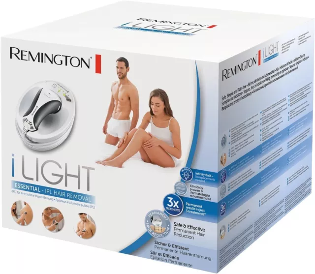 NEW BOXED Remington IPL6250 I-Light Pulsed Light Essential Hair Removal Device