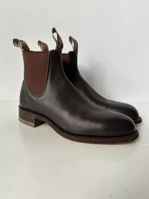 RM WILLIAMS CRAFTSMAN Brown Leather Chelsea Casual Boots Women’s Size 8 ...