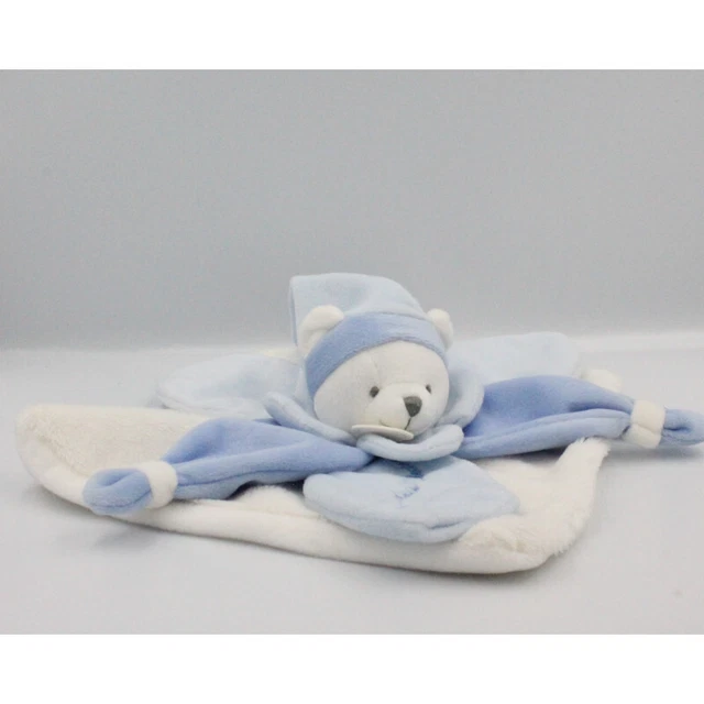 Doudou et compagnie plat ours blanc bleu Collector J'aime mon doudou - 24139