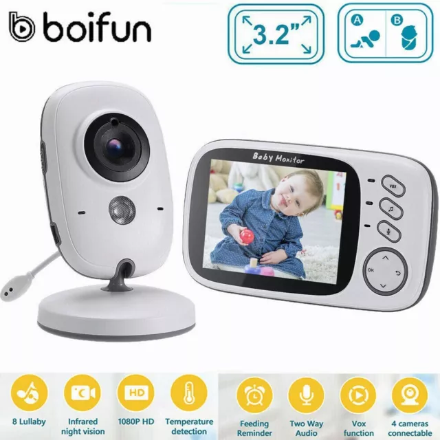 Babyphone Kabellos mit Kamera und 3,2 Zoll LCD VOX Temperaturüberwachung