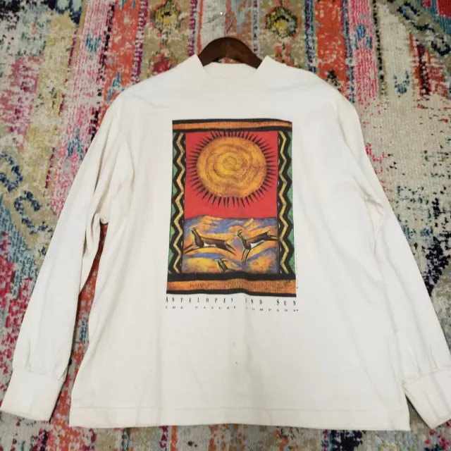 Cotton Deluxe Mens Vintage 1994 Nicholas Hilton Shirt Size M Long Sleeve Graphic