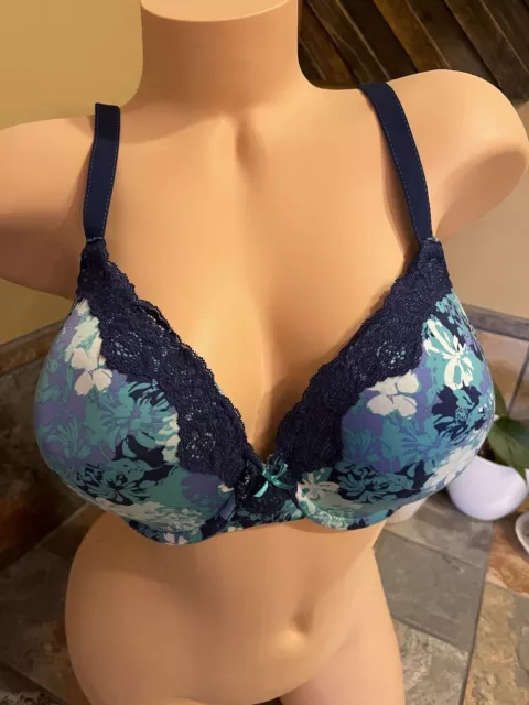 NEW Maidenform Comfort Devotion Full Coverage T-Shirt Bra 38D Floral NWOT