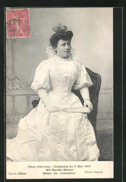 CPA Evreux, Fetes d´Evreux, Cavalcade du 5 Mai 1907, Marthe Breant